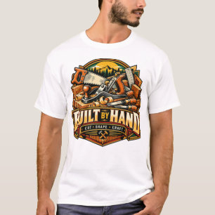 Holzarbeiter Tischler Handsäge Werkzeuge Von Hand T-Shirt