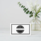Holzarbeiter Tools Carpenter Handyman Business Visitenkarte (Stehend Vorderseite)