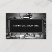 Holzarbeiter Tools Carpenter Handyman Business Visitenkarte (Rückseite)