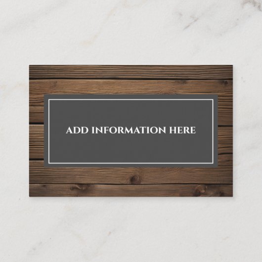 Holzarbeiter Tools Carpenter Handyman Business Visitenkarte (Rückseite)