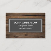 Holzarbeiter Tools Carpenter Handyman Business Visitenkarte (Vorderseite)