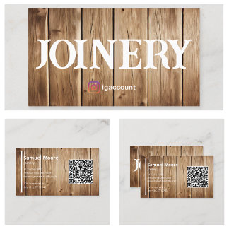 Holzarbeiter Vorlagen Visitenkarte