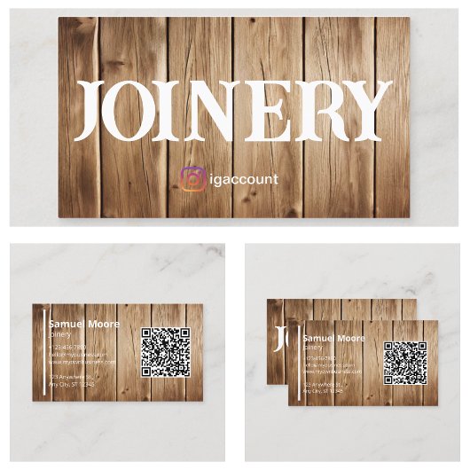 Holzarbeiter Vorlagen Visitenkarte