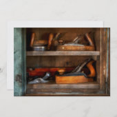 Holzarbeiter - Werkzeuge für Handwerker Einladung (Vorne/Hinten)