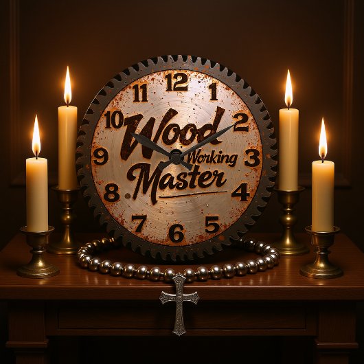 Holzarbeitsmeister-Sägeblatt Große Wanduhr