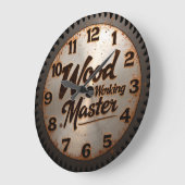 Holzarbeitsmeister-Sägeblatt Große Wanduhr (Winkel)