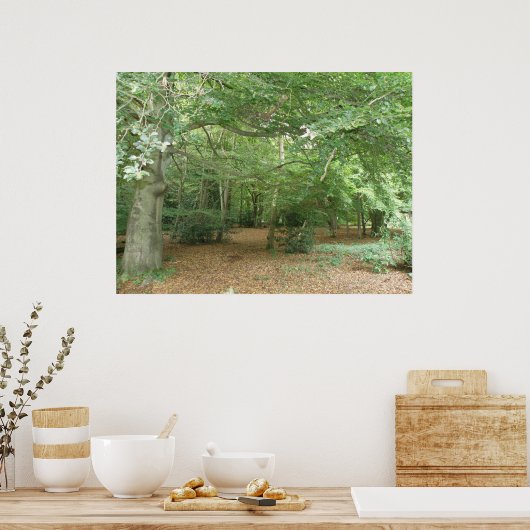 Holzaufbereitungspapier Poster (Küche)