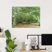 Holzaufbereitungspapier Poster (Heimbüro)