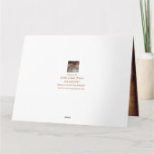 Holzaussehen 5th Anniversary Card für Husband, BIG Karte (Rückseite)