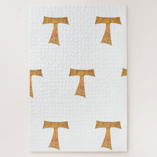 Holzaussehen Franciscan Tau Cross Puzzle