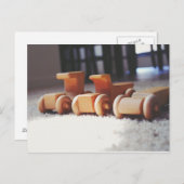 Holzautos Postkarte (Vorne/Hinten)