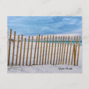 Holzbadezaun Sonnenaufgang Postkarte