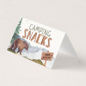 Holzbär - Hölzerne Snacks Schildkartentablett (Vorderseite)