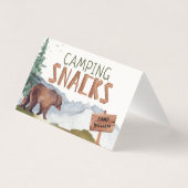 Holzbär - Hölzerne Snacks Schildkartentablett (Rückseite)