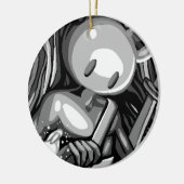 Holzbär Keramik Ornament (Links)