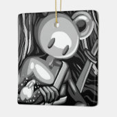 Holzbär  keramikornament (Links)