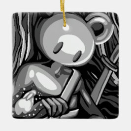 Holzbär keramikornament