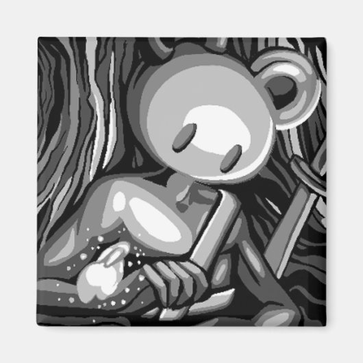 Holzbär magnet (Vorne)