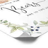 Holzbärchen schätzen wie viele Gummibären Poster (Ecke)