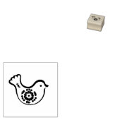 Holzbau - Briefmarke für Vögel schwedischen Stils  Gummistempel (Stempel)