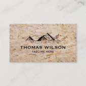 Holzbau Handyman Carpenter Tools Holz Visitenkarte (Vorderseite)