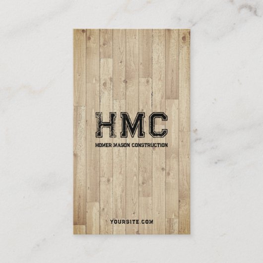 Holzbauhaus-Baumeister Visitenkarte (Vorderseite)