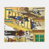 Holzbaukästen Katzenkuchen Fleecedecke (Vorderseite (Horizontal))