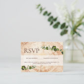 Holzbaum-Blätter Keine Mailingreservierungen Begleitkarte (Stehend Vorderseite)