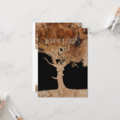 Holzbaum Karte (Vorderseite/Rückseite Beispiel)