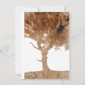 Holzbaum Karte (Rückseite)