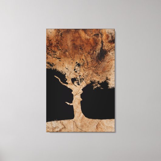 Holzbaum Leinwanddruck (Vorderseite)