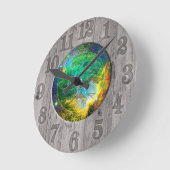 Holzbaum Runde Wanduhr (Winkel)