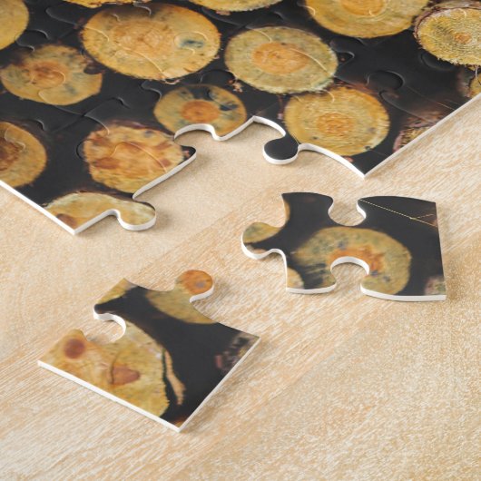 Holzbaumbügel gestapelt puzzle (Seite)