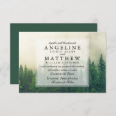 Holzbaumhochzeit Einladung (Vorne/Hinten)