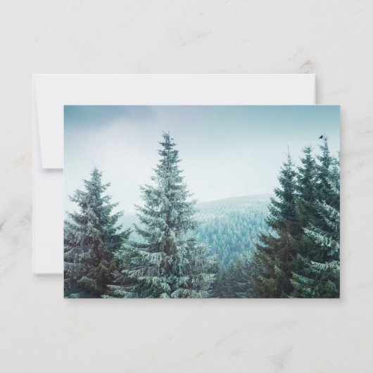 Holzbaumhochzeit Einladung (Rückseite)