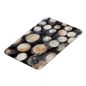Holzbaumholz Holz Original Naturfoto Magnet (Linke Seite)