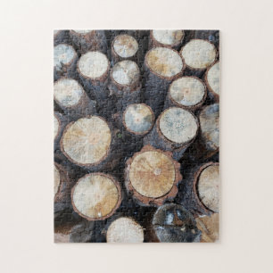 Holzbaumholz Holz Original Naturfoto Puzzle