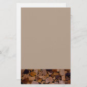 Holzbaumholz rustikales Holzbaumholzmuster Briefpapier (Vorne/Hinten)