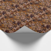 Holzbaumholz rustikales Holzbaumholzmuster Geschenkpapier (Ecke)