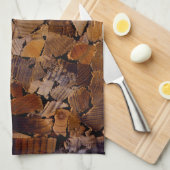 Holzbaumholz rustikales Holzbaumholzmuster Geschirrtuch (Viertel Falte)
