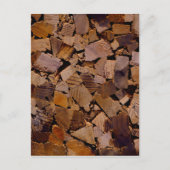Holzbaumholz rustikales Holzbaumholzmuster Postkarte (Vorderseite)