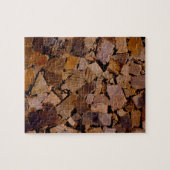 Holzbaumholz rustikales Holzbaumholzmuster Puzzle (Horizontal)