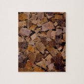 Holzbaumholz rustikales Holzbaumholzmuster Puzzle (Vertikal)