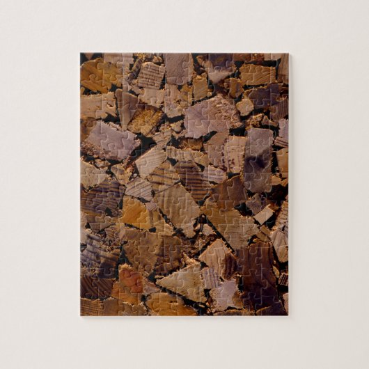 Holzbaumholz rustikales Holzbaumholzmuster Puzzle (Vertikal)