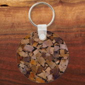 Holzbaumholz rustikales Holzbaumholzmuster Schlüsselanhänger (Vorderseite)