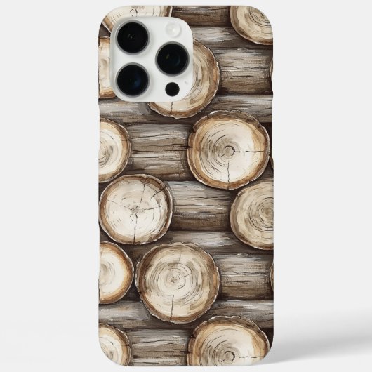 Holzbaumhütte Weihnachten Case-Mate iPhone Hülle (Rückseite)