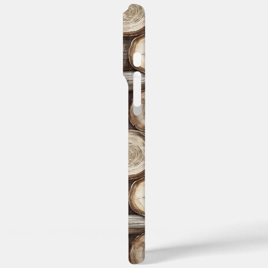 Holzbaumhütte Weihnachten Case-Mate iPhone Hülle (Rückseite / Links)