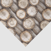 Holzbaumhütte Weihnachten Seidenpapier (Ausschnitt)