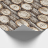 Holzbaumkabine Geburtstag Geschenkpapier (Ecke)