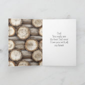 Holzbaumkabine Geburtstag Karte (Innenseite)